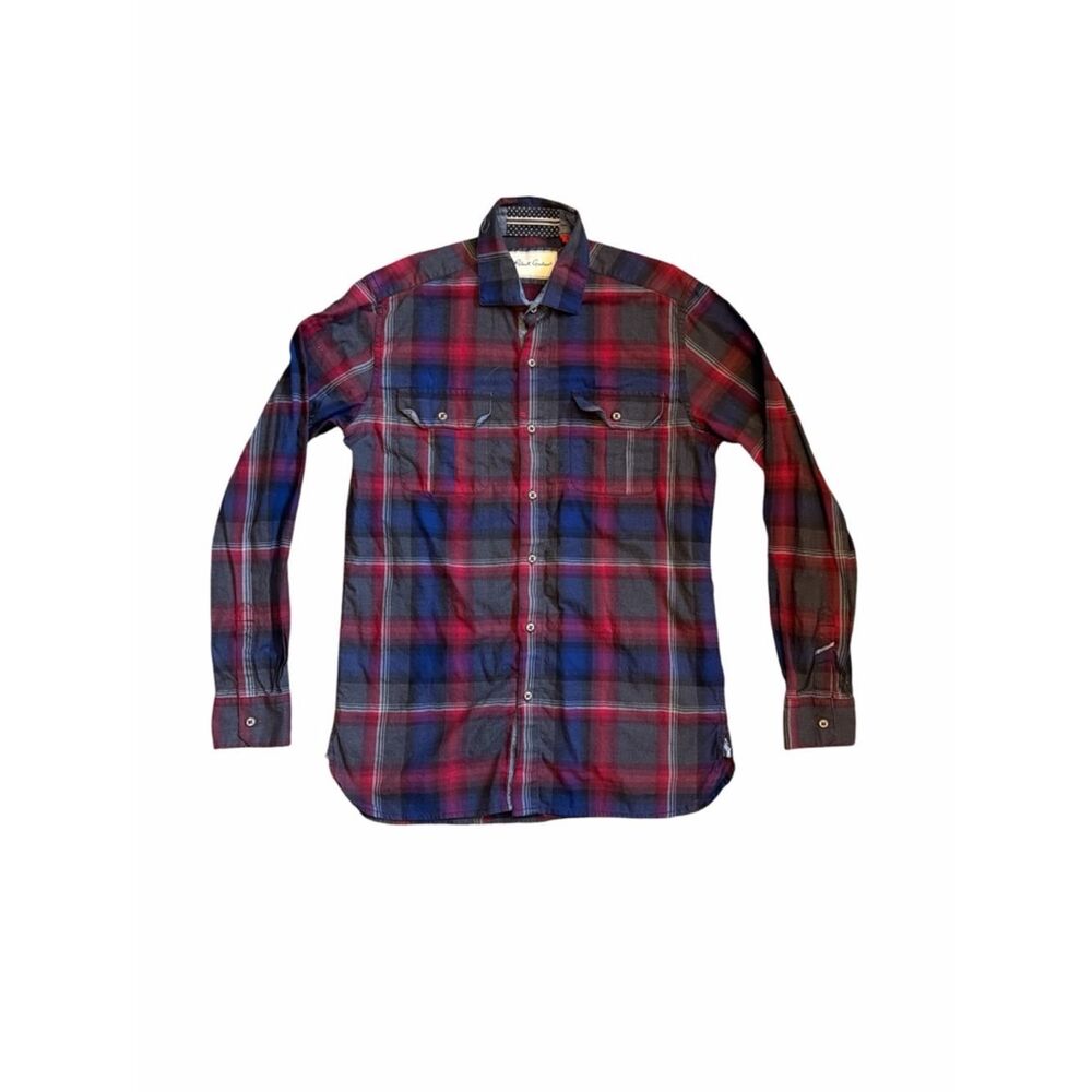 Robert Graham Red & Blue Plaid Button-Down Shirt